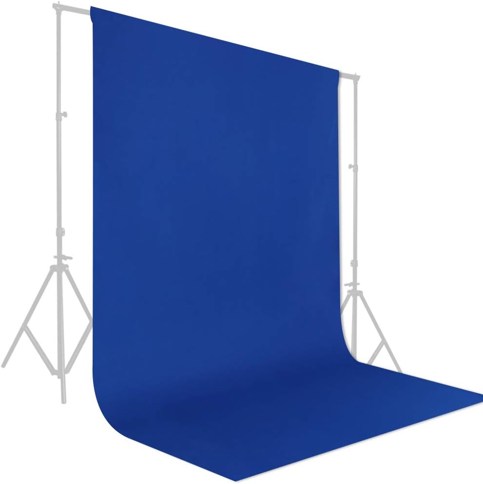 GFCC Royal Blue Backdrop - 8FTX10FT Polyester Blue Photo Backdrop for Photoshoot Background for Photography Screen Video Recording Photo Background