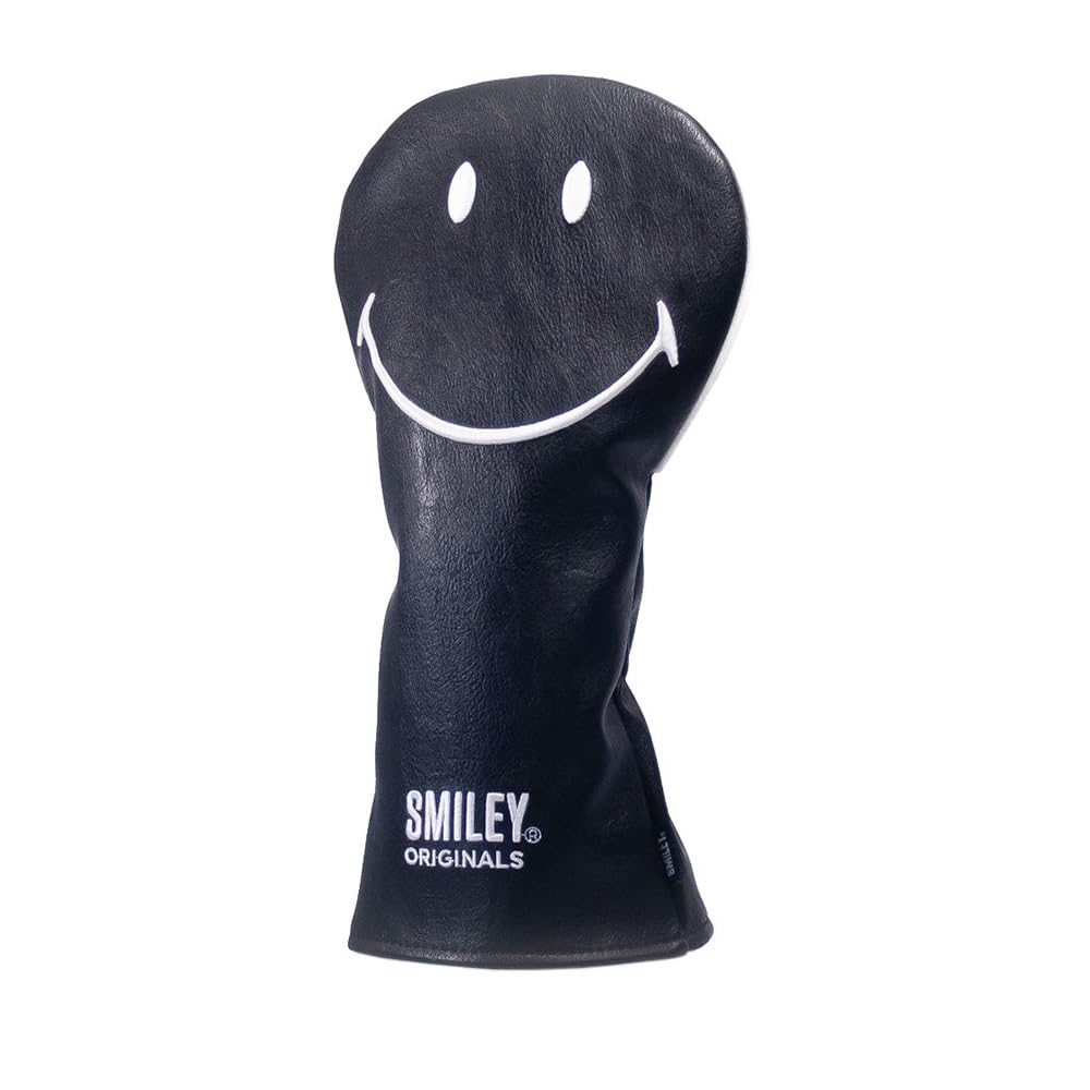 Smiley Golf Club Headcover - Classic Fairway - Black