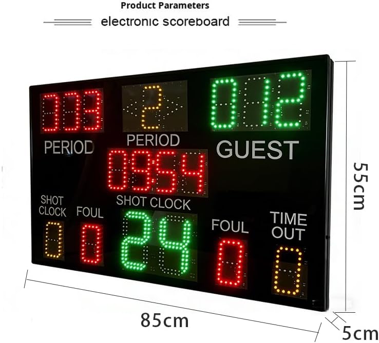 Wireless Basketball Game Electronic Scoring Board 24-Second Timer Integrated Basketball Match Electronic Scorer