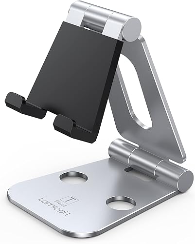 Soporte multi-ángulo portátil para Nintendo Switch Tablet y Smartphone Plateado