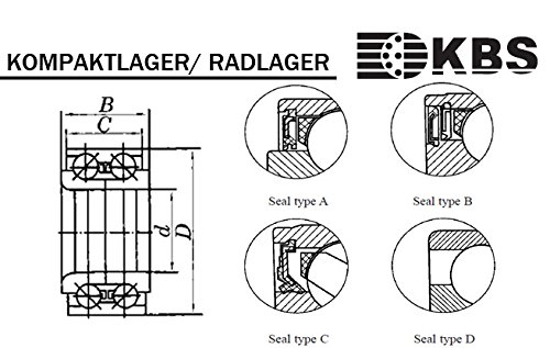 KBS DAC 39740039 - Rodamientos de rueda (10 unidades)