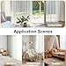 OWENIE Sheer Curtains 84 inch Length, Ivory Sheer Cutains 2 Panels Set for Bedroom/Living Room, Rod Pocket Voile Fimly Drapes, 2pcs, Each 42