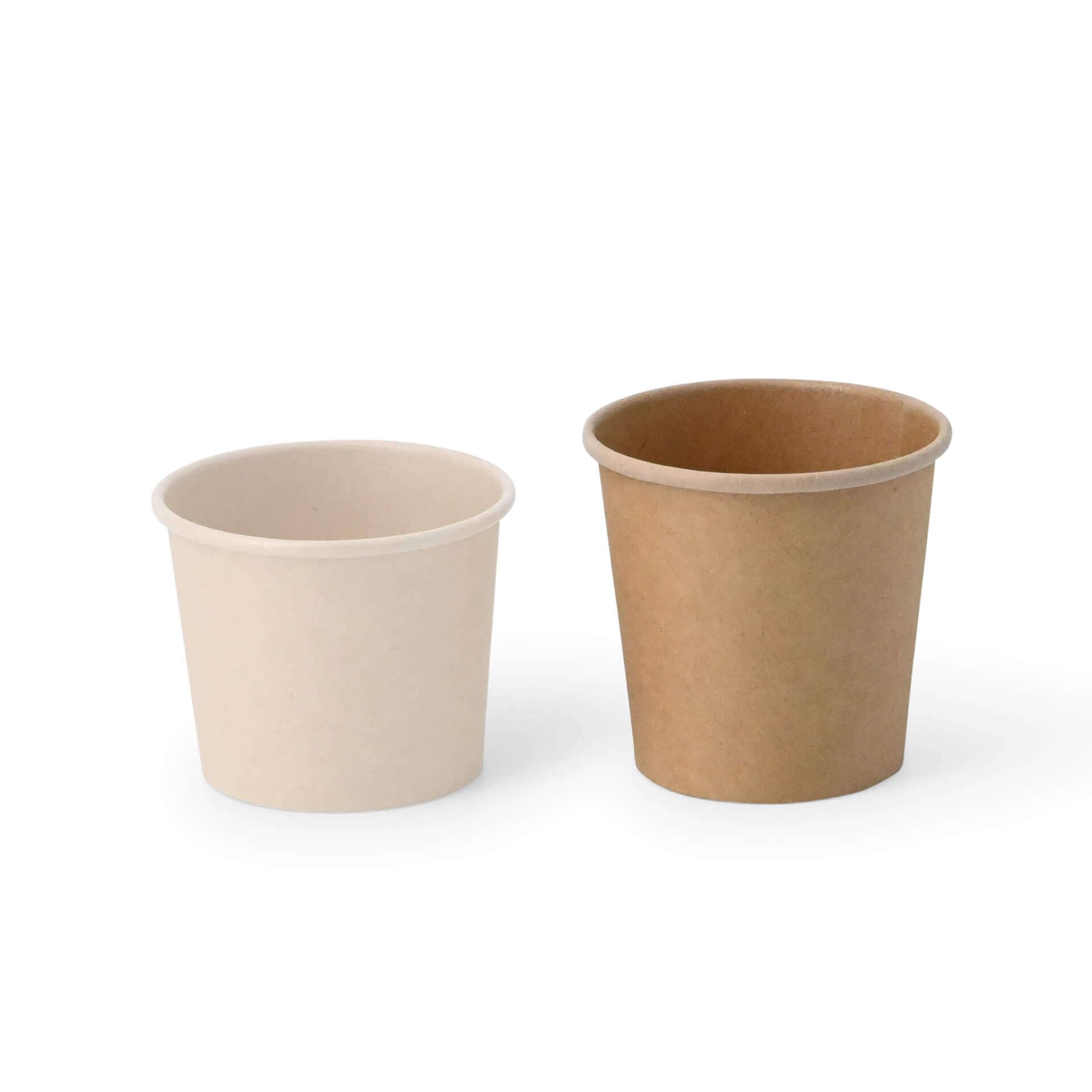 BIOZOYG Vaso de cartón para porciones 1000 piezas 75 ml marrón - Taza de raciones con revestido PE, vasos para llevar, vajilla desechable - Alternativa a vasos de plástico, fríos y calientes