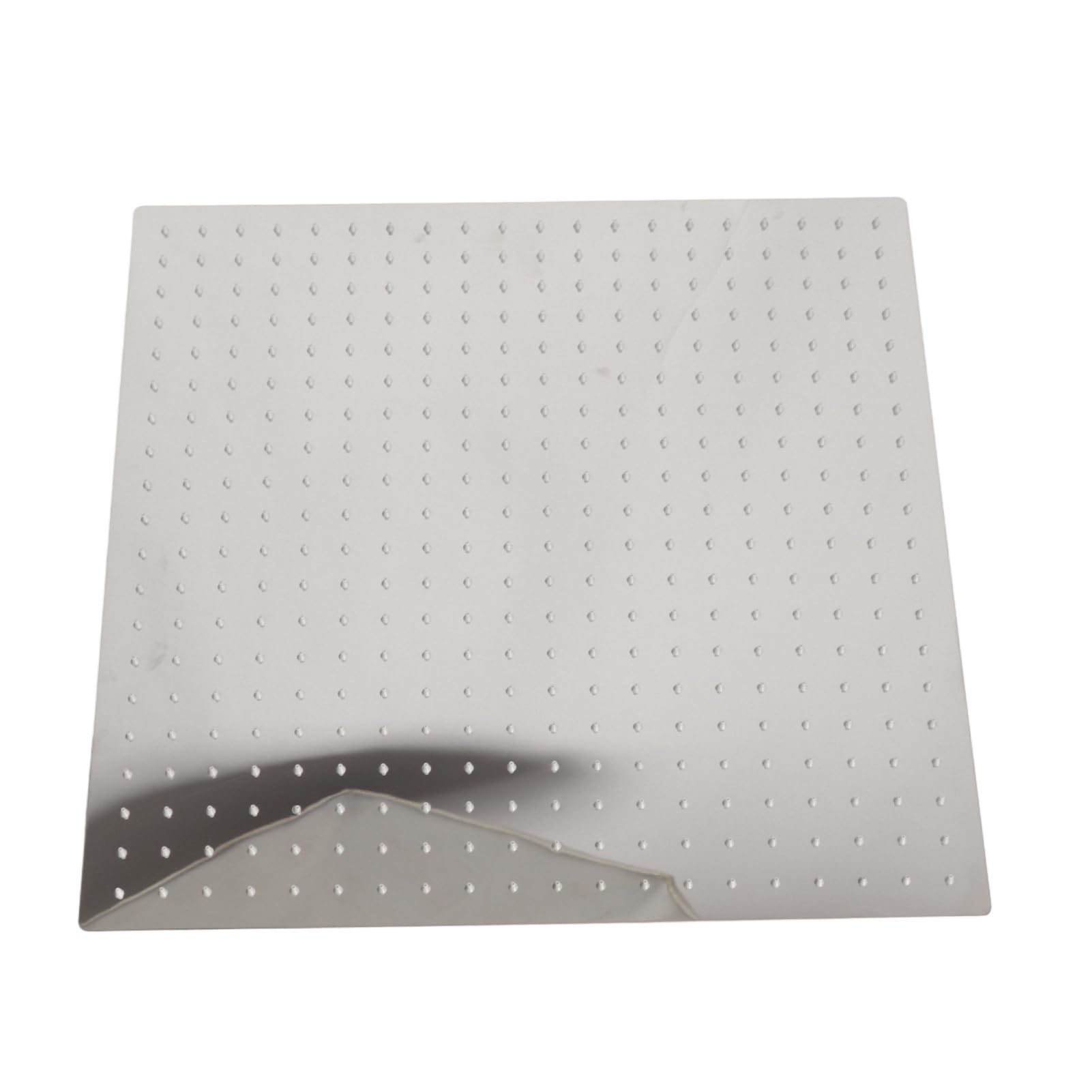 Alcachofa de ducha de techo de acero inoxidable 50x50 cm, ducha de lluvia cuadrada empotrada con conector G1/2 recto, para baño moderno