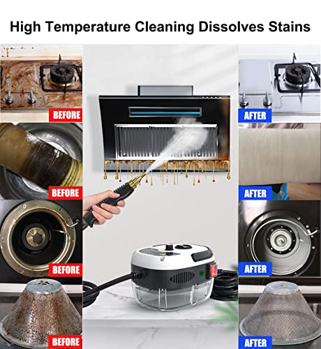 BAUSATZ Steam Cleaner for Home Use Handheld Steamer for Car Detailing Portable Steamer for Cleaning Hand Held Steamer 2500W (British Regulations) - Image 2