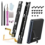 ♔【Compatibilité】----- Le Rail Coulissant est destiné au remplacement des Glissières Gauche et Droite de la console Nintendo Switch (2PCS, pas pour Nintendo Switch OLED et Switch Lite). Le Glissières Gauche et Droite uniquement pour Nintendo Switch console, pas pour le contrôleur Joy-Con. Veuillez vous assurer de votre modèle et de votre type avant d'acheter.