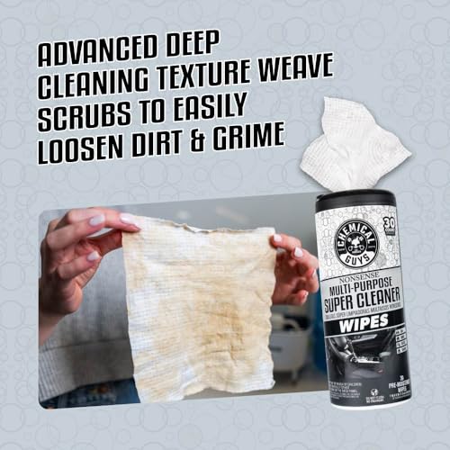 Chemical Guys, Nonsense Colorless All-Purpose Cleaner Wipes, 30 Ct Canister - image 6