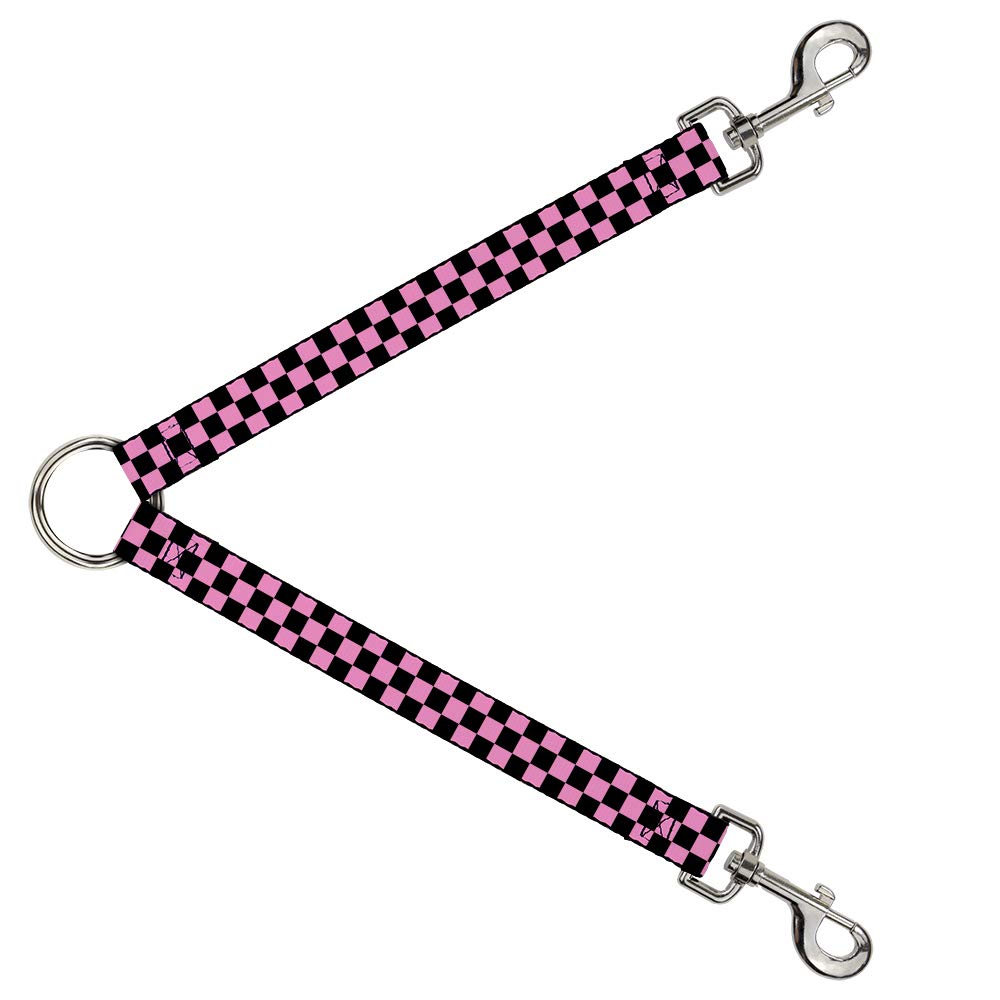 Divisor de correa Buckle Down DLS-W30311 en negro y rosa de 2,54 cm para pasear bebés