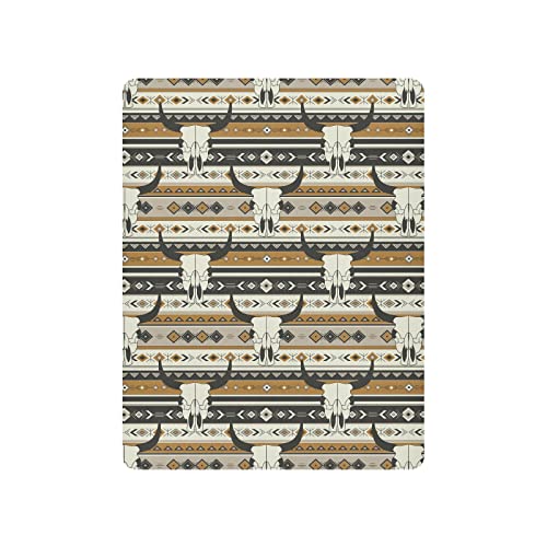 Image of Western Boho Bull Skulls Crib Sheets Soft Breathable Fitted Baby Playard Sheets Mattress Cover for Girl Boys, 39 inch x 27 inch x 5 inch