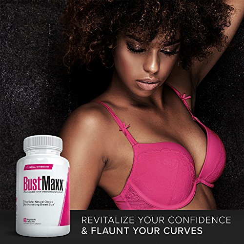 Bustmaxx - All Natural Breast Enhancement And Enlargement Pills (2 Bottles) | Bust Amplification Supplement With Saw Palmetto, Fenugreek And Dong Quai, 120 Count #TOP2