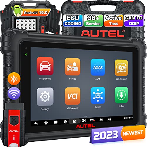 Autel Maxisys Ms906 Pro Diagnostic Scan Tool With Ecu Coding, 2023 Android 10 Ms906Pro Upgrade Of Mk908 Ms906Bt Ms908 Same As Mk906 Pro, 36+ Service, Bidirectional, Can Fd&Doip, 4G&128G, Auto Scan 2.0 #TOP8