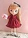 XiDonDon Doll Clothing Fashion Dress for Blyth,Ob24,Licca,Azone BJD Doll Clothes Toys Accessories Gifts (Wine red) (Only Clothes)
