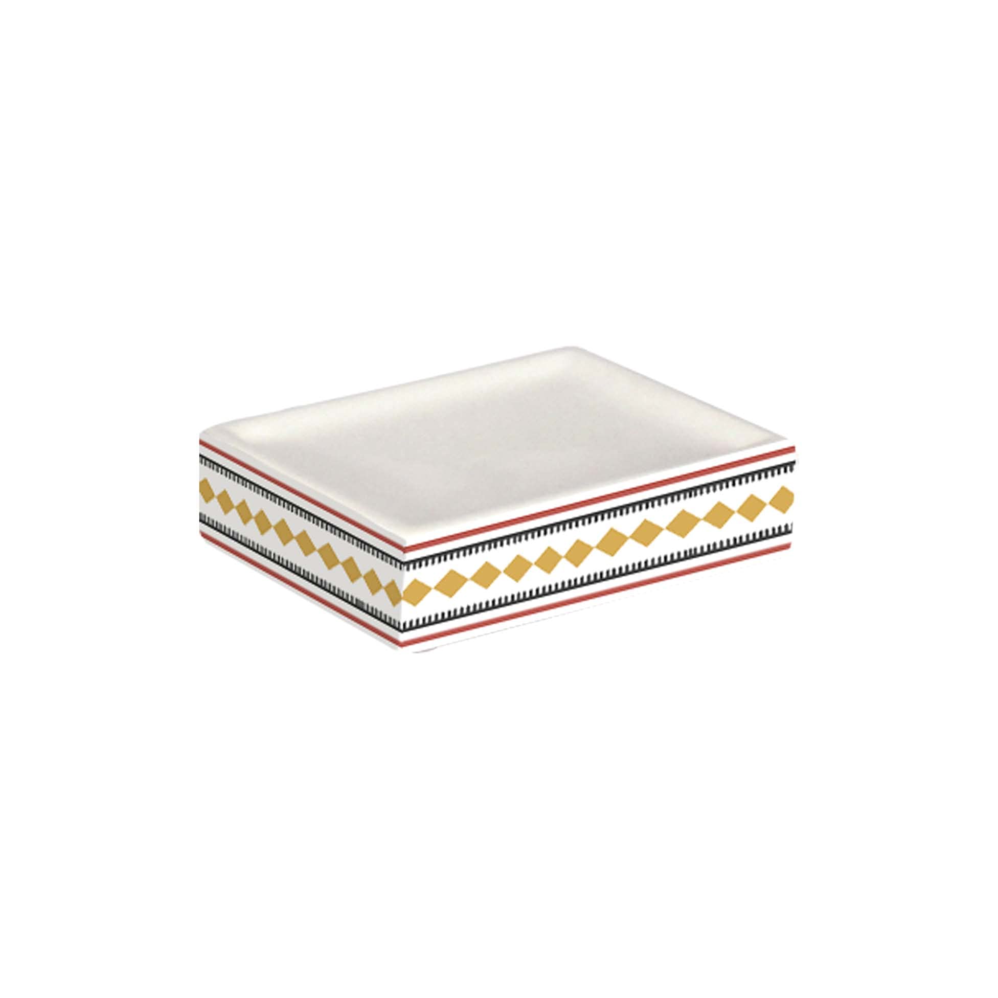 Douceur d'Intérieur Soap Dish, Ceramic, Multicolored, 11.4x8.7x2.5CM