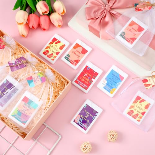 Image of 72 Pcs Mini Sanitizer Spray Bulk Travel Size Portable, Pocket, White | Pocket Hand Sanitizer Sprays, Thank You Gifts, Teacher Coworker Employee Appreciation, Mother Women Office Travel Favors