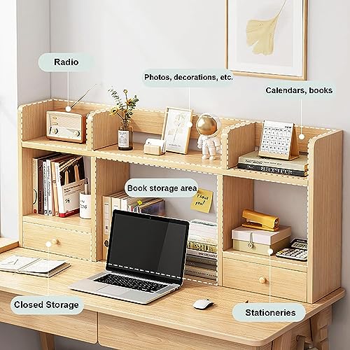 Étagère de bureau en bois avec solutions de rangement pour maison - 4