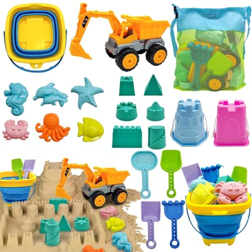 Pgtc Strandspielzeug für Kinder,21 Stück Kleinkind-Strandspielzeug für...