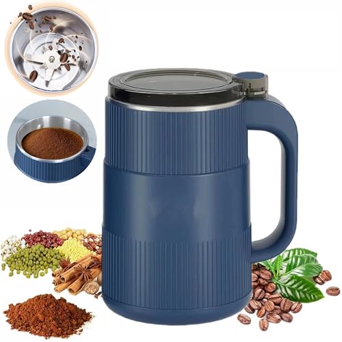 Image of Small Mini Masala Grinder & Mixer - Electric Portable Dry Spice, Coffee & Grain Grinder for Home Kitchen (Dry Use Only)
