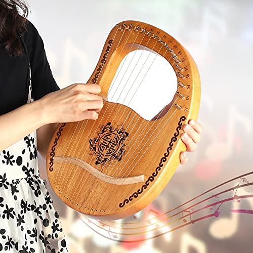 Gek Winkelen Vintage Lyar Harp, 16 String Lier Harp Lier Harp met Stemsleutel voor Lyar Harp Liefhebbers voor Beginners - Image 6