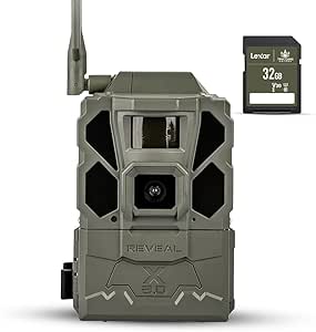 Tactacam REVEAL X Gen 3.0 Cellular Trail Camera - Multi Carrier, HD Photos & Videos, Pre-Installed Antenna, Built-in GPS, Best Battery Life, Low-Glow IR Flash, Fast Trigger Speed + 32GB SD Card (1 PK) asin的图片