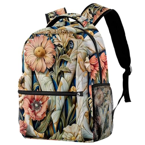 Sac à dos de voyage rétro M multicolore pour filles et garçons