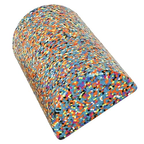 Rodillo de espuma semicircular colorido UPKOCH para ejercicio, medio rodillo de yoga para masaje muscular y entrenamiento de equilibrio, equipo de fitness portátil y ligero para mejora de la circulación y alivio miniatura 1