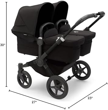 Bugaboo Donkey 5 Bassinet Fabric Complete RW Fabric US Midnight Black