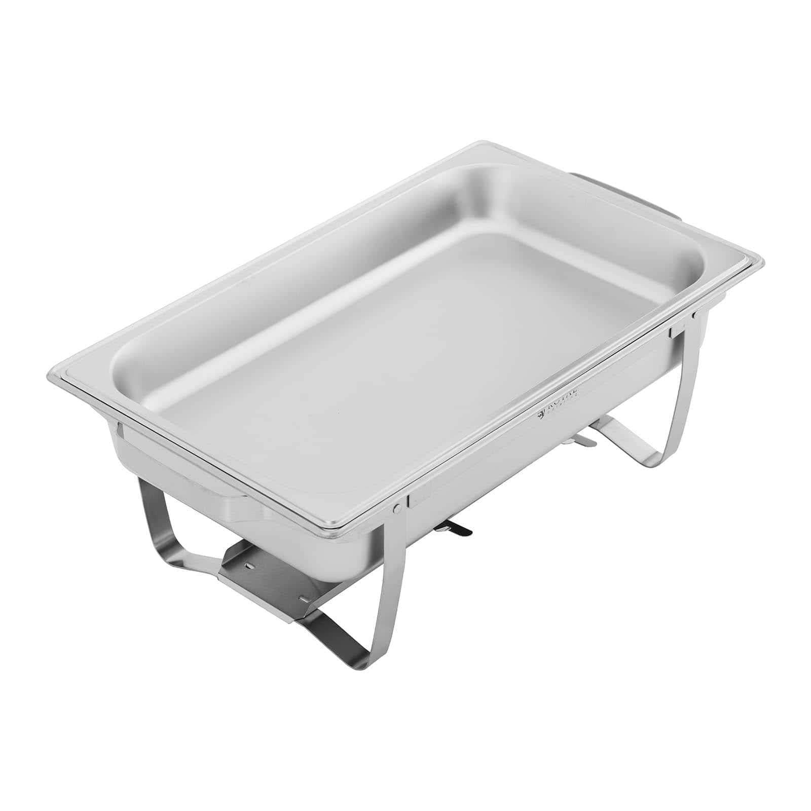 Royal Catering RCCD_RT20_2X9L Chafing Dish Set 2-teilig 2 x 8 L inkl. GN Behälter Warmhaltebehälter Rechaud Wärmebehälter