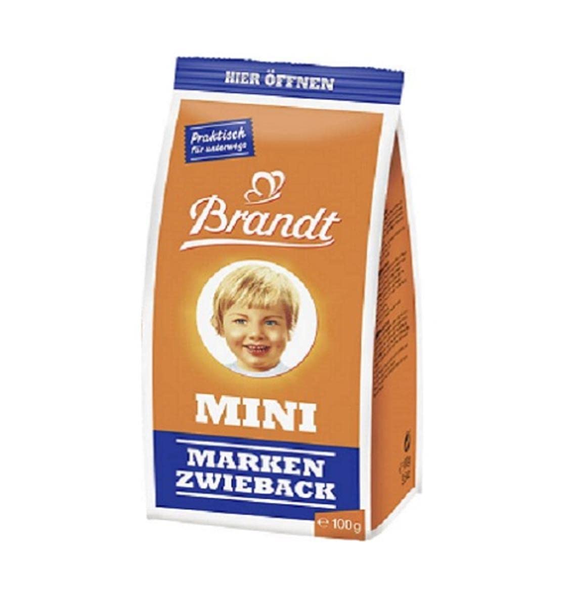 Brandt Mini-Zwieback, 100 g (Packung mit 6)
