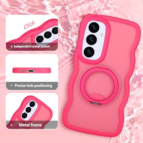 Coque Samsung S25 FE ondulée rose évite les chutes - 2