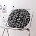 SWECOMZE Lot de 2 coussins de chaise ronds - 40/45/50 cm - Pour bureau, balcon, jardin - Pour intérieur et extérieur - Style P - 45 x 45 cm