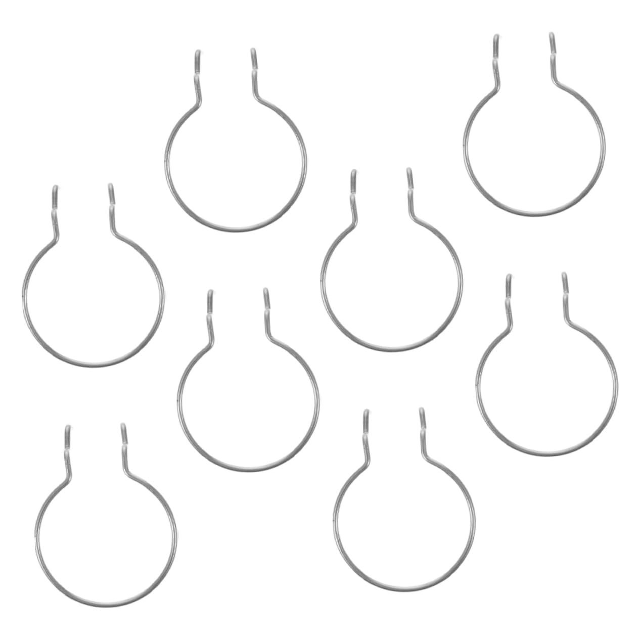 PartyKindom Double-Wire Hooks 8pc Heavy Duty Metal for Office Craft Room Wall Organizer