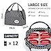 Aosbos Lunch Bags for Women Lunch Box for Girls Kids Insulated Lunch Cooler Bag Lunchbox Adult Lunch Tote Bag Food Meal Prep Bag Bento Box Carrying Bag Work School Picnic (Polka Dots)