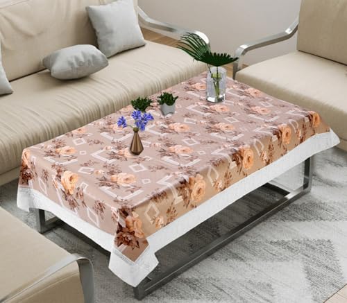 Image of Dakshya Industries PVC Waterproof Center Table Cover 40 x 60 Inch | Rectangle Coffee Table Cover | Spill Proof Oil Resistant Dustproof Heat Resistant Wipe Clean