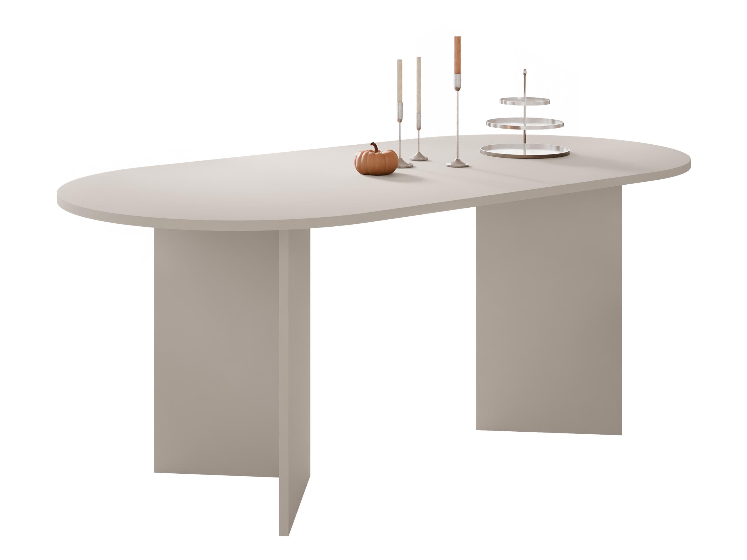 Mirjan24 Tisch für Esszimmer Gelizo, Rechteckiger Esstisch, Küchentisch, Esszimmertisch (Sandbeige)