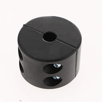 FLAWISH Vehicle ATV UTV Winch Rubber Line Cable Lift Stopper Rubber Cushion + Screws