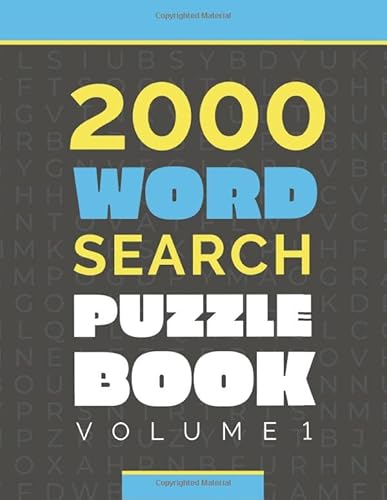 2000 Word Search Puzzle Books for Adults: Word-... 6075683976 Book Cover