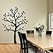 TIMBER ARTBOX Elegant Tree Wall Stickers for Living Room – Black Tree Decor for Women Bedroom & Kitchen – Peel and Stick Tree Silhouette Decal for Wall Decoration – Tree Outline Wall Art