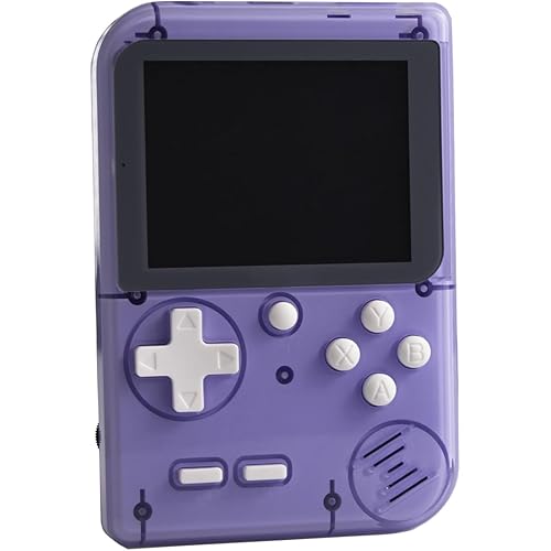 Retro Mini Game Machine with 400 Classical FC Games Handheld Game Console 2.8-Inch Color Screen Support for TV Output , Presents Birthday for Kids, Adults (Purple)