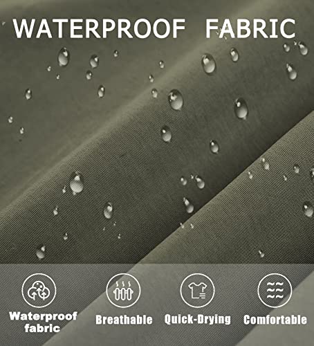 Men’s Athletic Hooded Windbreaker Lightweight Rain Windbreakers Outdoor Jacket Active Shell Jackets Watertight Raincoat Flight Jacket For Hunting Golf Green L #TOP1