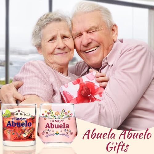 50% OFF Juego de copas para abuelos en español - Regalo perfecto