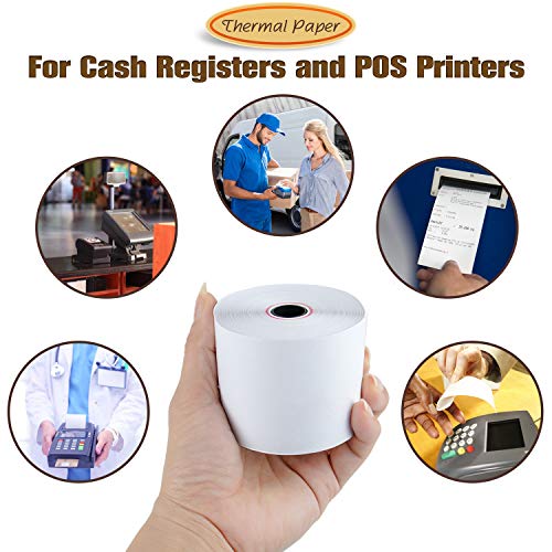 Tk Thermal King, 2-1/4" X 230' Thermal Credit Card Paper Receipt Paper Compatible With Verifone Vx610 Nurit 8020 Ingenico Iwl255 And More(50 Rolls) #TOP3