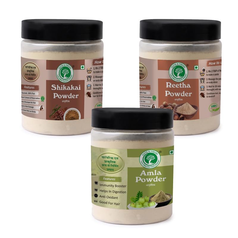 Natural Care – Shikakai, Amla & Reetha 300GM Power Bundle-image-15