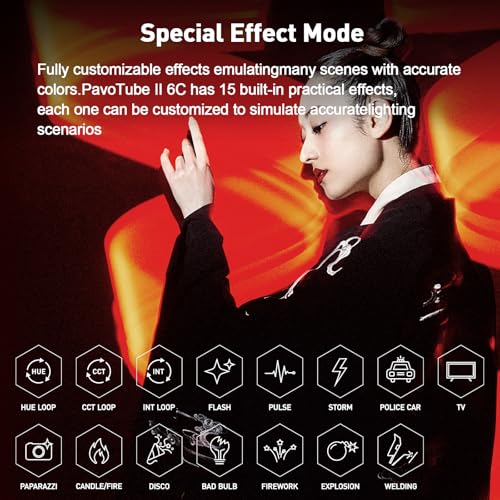 Image of NANLITE PavoTube II 6C LED RGB Tube 2 Pcs, Dual-lamp Connector Included