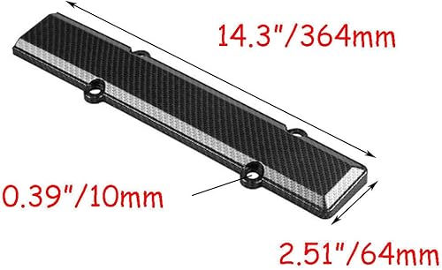 Miniatura 2 de JDM - Cubierta de válvula de motor de fibra de carbono compatible con Honda Civic B16 B18 VTEC Type-R Style