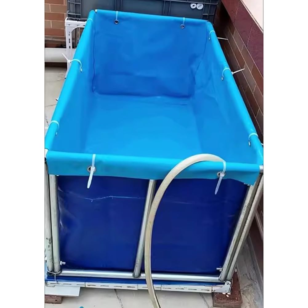 Aquarium aquaculture avec cadre en toile pour carpes koï, aquarium autoportant pliable pour l'intérieur et l'extérieur, idéal pour la pisciculture et l'aquaculture