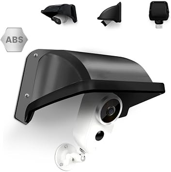 WEILAILIFE Universal Security Camera Covers Shield Sun Rain, Waterproof Protective Roof for Bullet, Dome Cameras, ABS Plastic Shade Cover Black