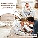 KAKIBLIN Nursing Pillow, Inflatable Breastfeeding Pillows, Hands-Free Feeding Pillow for Back Pain Relief with Waist Strap, Travel Nursing Pillow, Breastfeeding Bottle Support for Baby Girl Boy