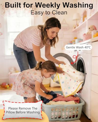 Image of Primlect Thickened Toddler Nap Mat with Removable Pillow and Minky Blanket, Extra Large 55''x35'' Sleeping Bag, Washable, Roll up, Perfect for Daycare, Preschool, Kindergarten, Boys and Girls Beige