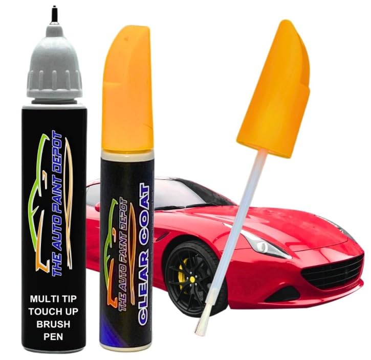 AUTO PAINT DEPOT OEM Factory-Matched Basecoat and Clearcoat Touch Up Pen Brush KIT - Compatible With 1998 Chevrolet Pacific Blue Pearl (47U, 8K8) - MADE IN THE USA