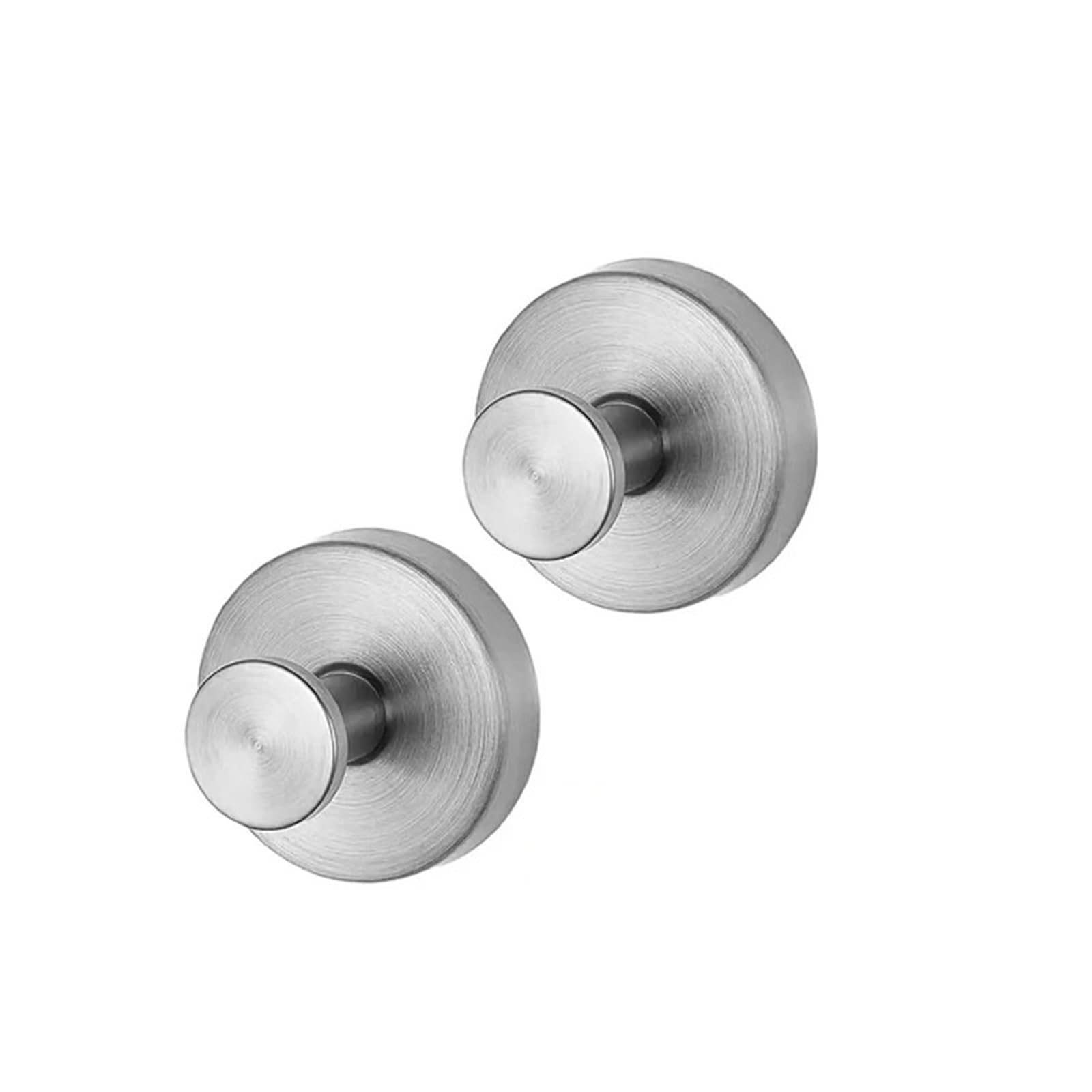 YUSUZH 8pcs Suction Cup Hook Stainless Steel No Need to Punch Towel Holder Coat Bath Robe for Kitchen Bathroom Toilet for Bathroom & Kitchen(Silver)